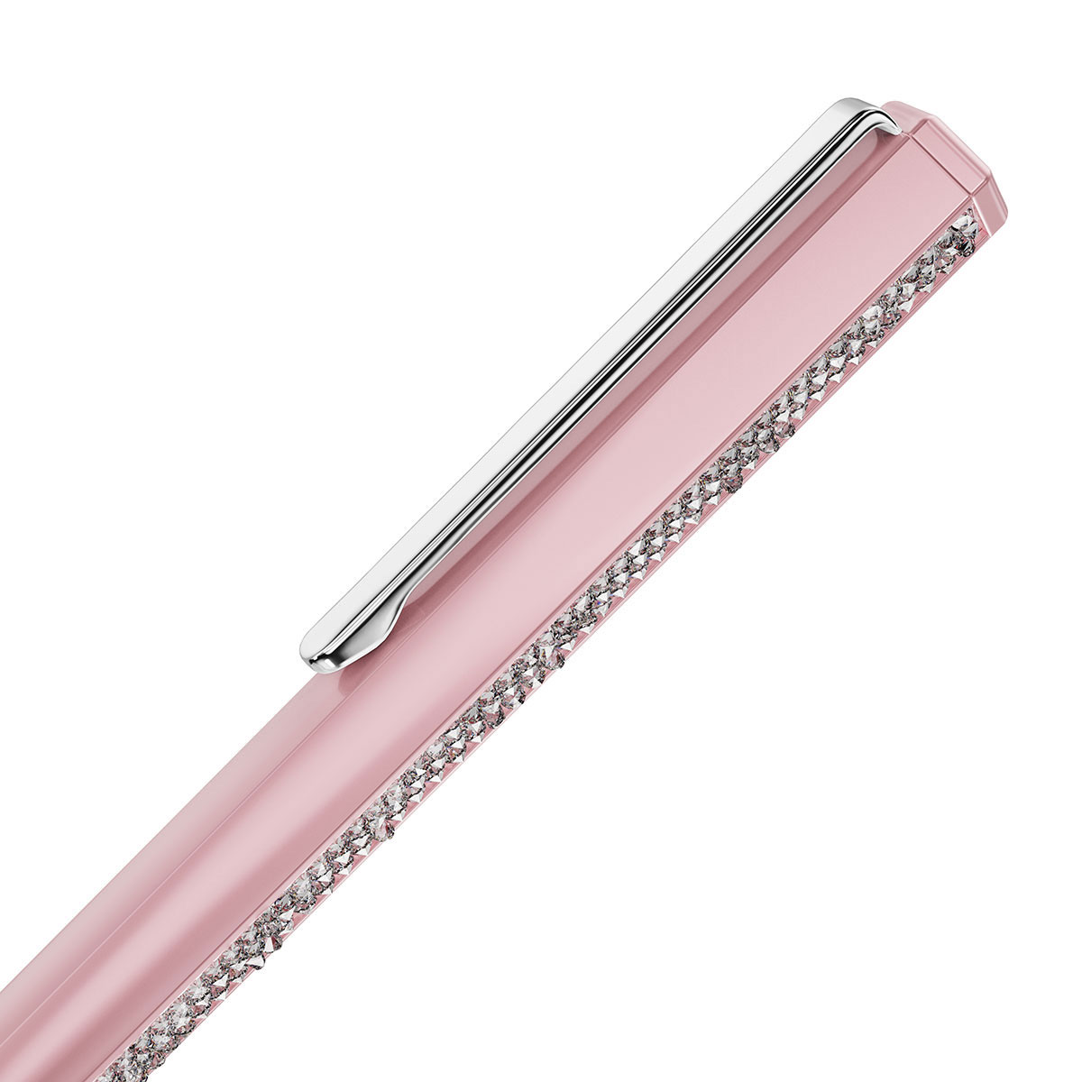 Swarovski Crystal Shimmer ballpoint pen, Pink lacquered, Rose gold-tone finish